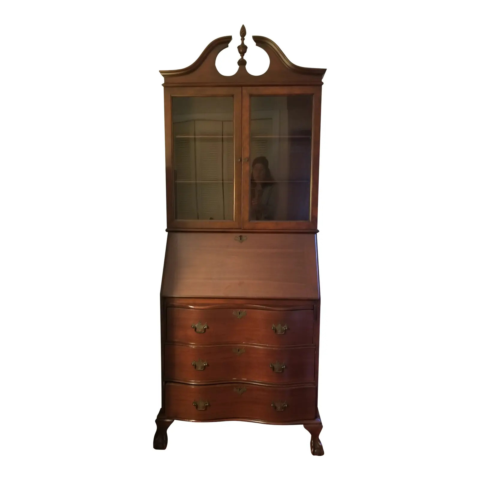 1940s Vintage Secretary Desk | Chairish