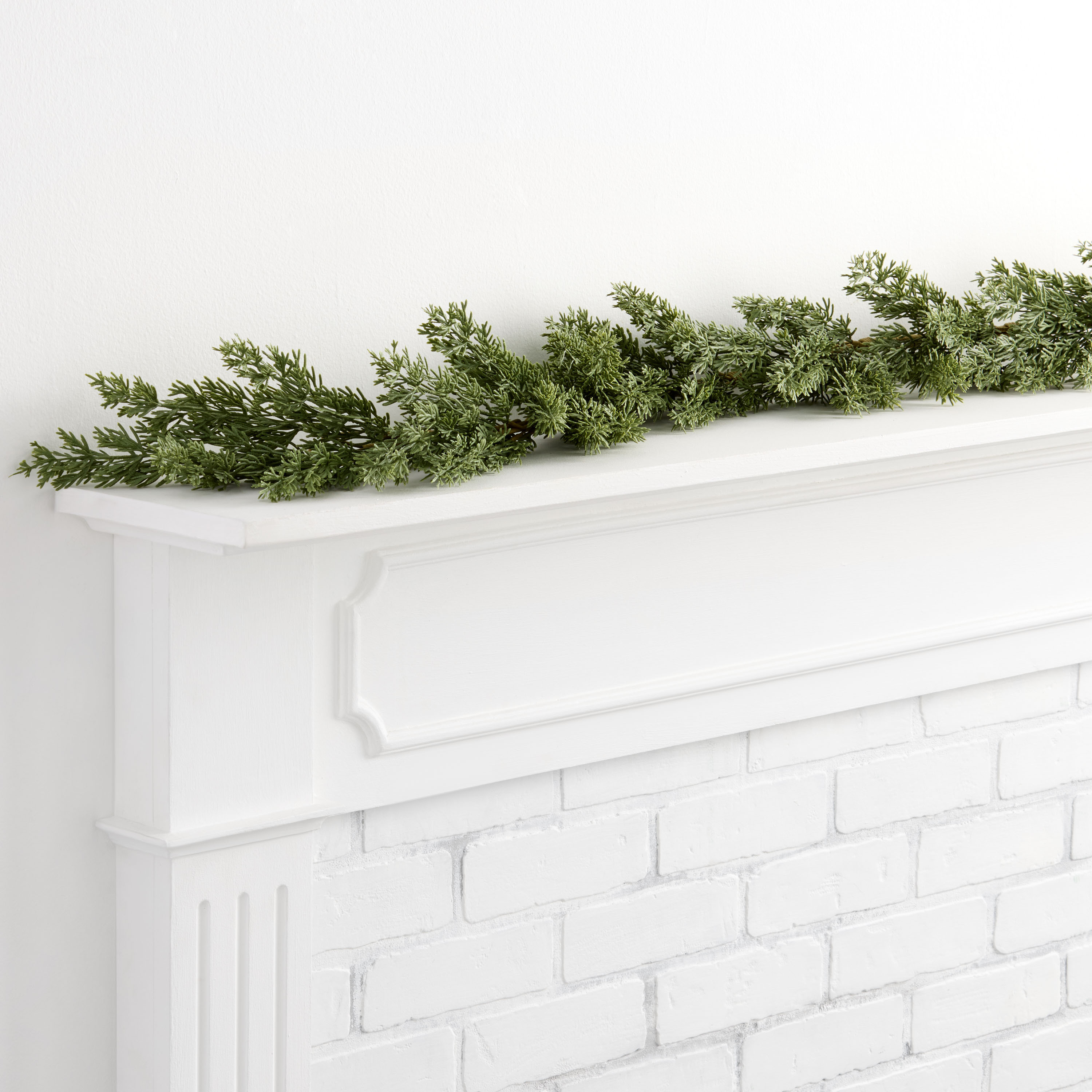 Green Soft Touch Faux Pine Garland | World Market