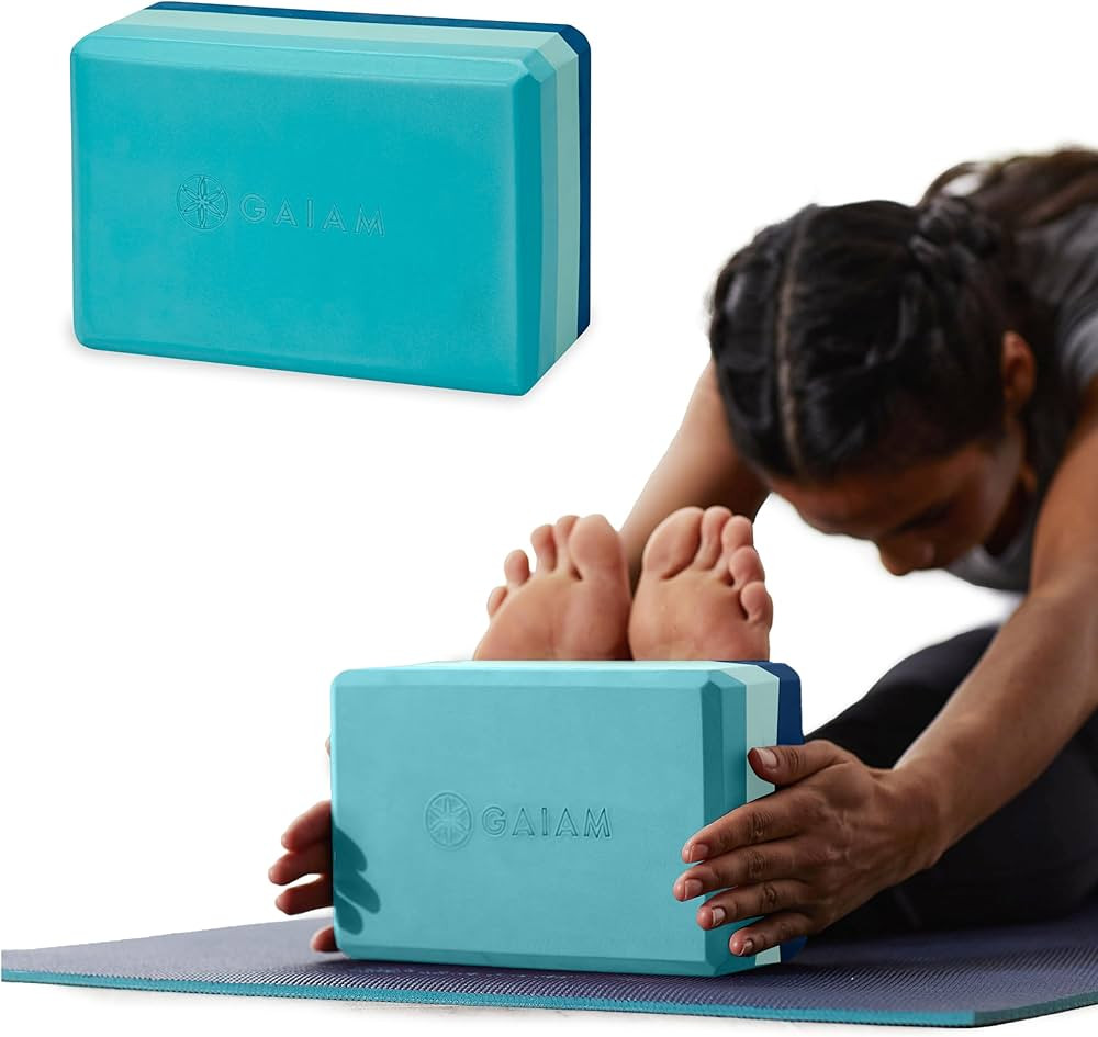 Gaiam Yoga Block - Supportive Latex-Free Eva Foam - Soft Non-Slip Surface with Beveled Edges for ... | Amazon (US)