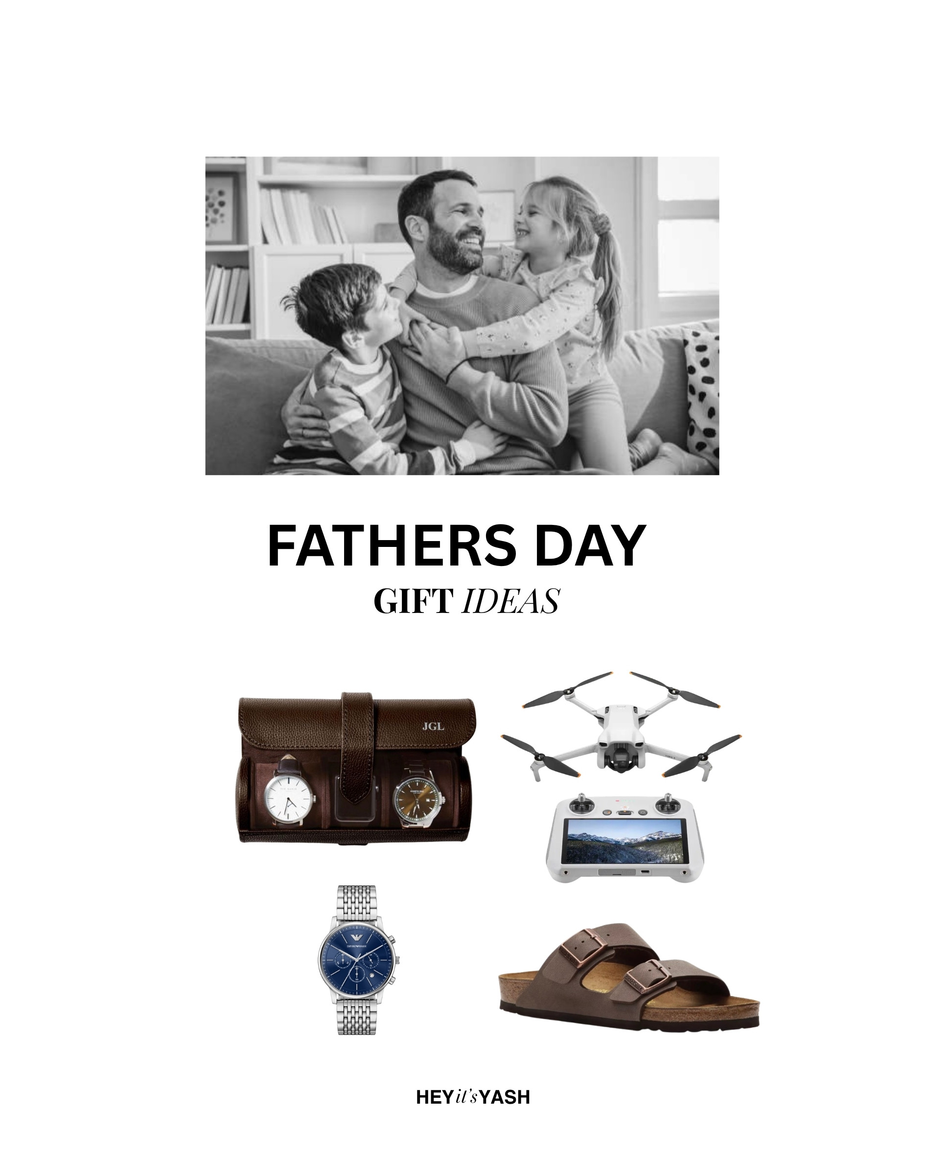Gift him something he'd never buy himself Father's Day picks for the dad who deserves a little extra this year. #FathersDay #FathersDayGifts #GiftIdeasForDad #GiftGuide #MensGifts #DadGifts #FathersDayGiftGuide #GiftsForHim #MensFashion #HeyItsYash #MensStyle #QuietLuxury #ElevatedGifts #DJIMini #Birkenstock #EmporioArmani #WatchRoll #GiftInspo #ForTheDads #DadApproved 

 #LTKootd #LTKTravel #LTKMens