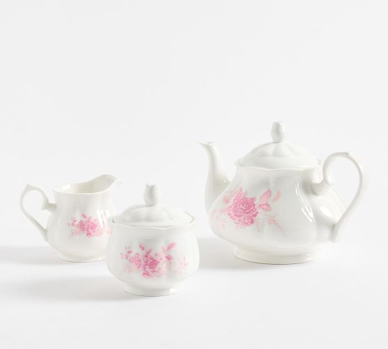 LoveShackFancy Rose Porcelain Tea Set | Pottery Barn (US)