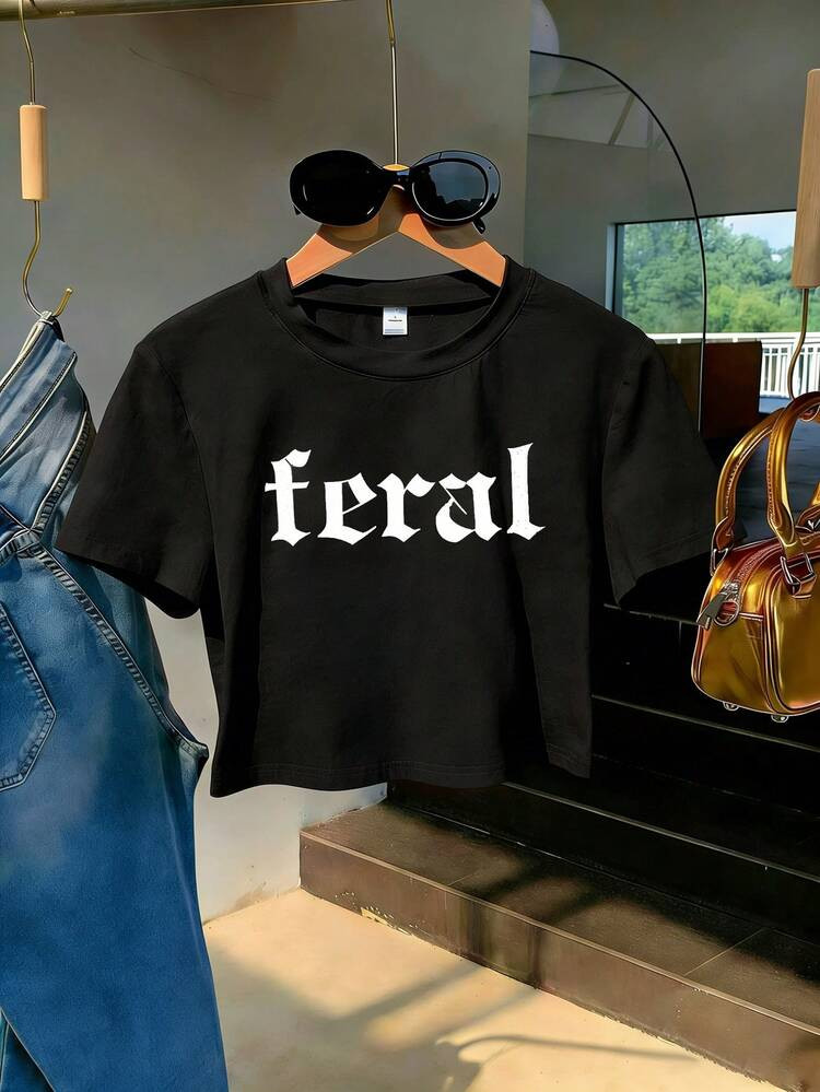 Feral crop top | SHEIN
