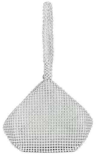 superdown Sonia Crystal Bag in Metallic Silver. | Revolve Clothing (Global)