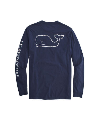 OUTLET Kids' Vintage Whale Long-Sleeve Pocket Tee | vineyard vines