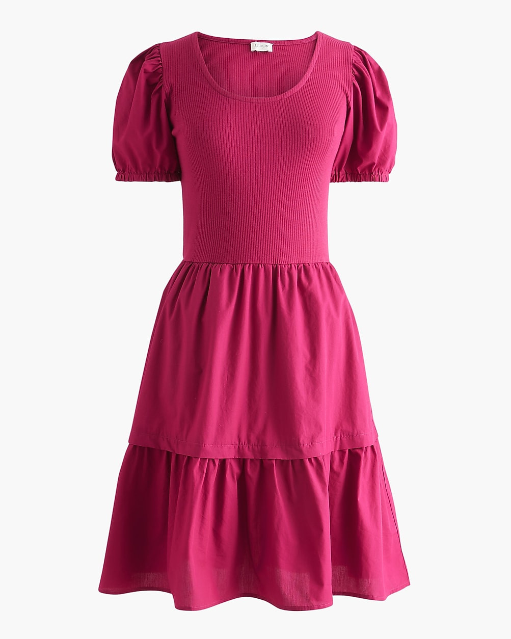 Puff-sleeve knit mixy mini dress | J.Crew Factory