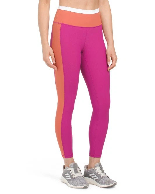 Wilo Australian Brand Women's Ankle Leggings Active Pink / Ging S L NWT | eBay US