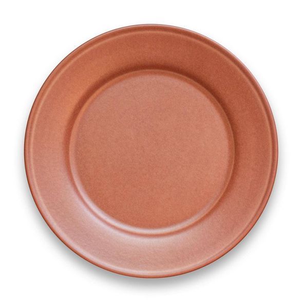 10.5" Melamine and Bamboo Dinner Plate Brown - Threshold™ | Target