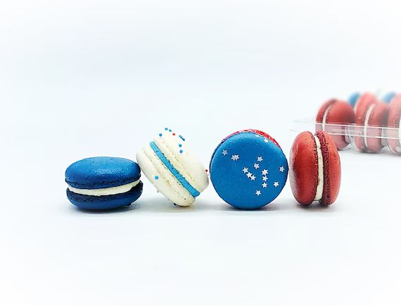 United States of Macarons | USA Collection Pack French Macarons | Available in 12 & 24 Pack | Etsy (US)