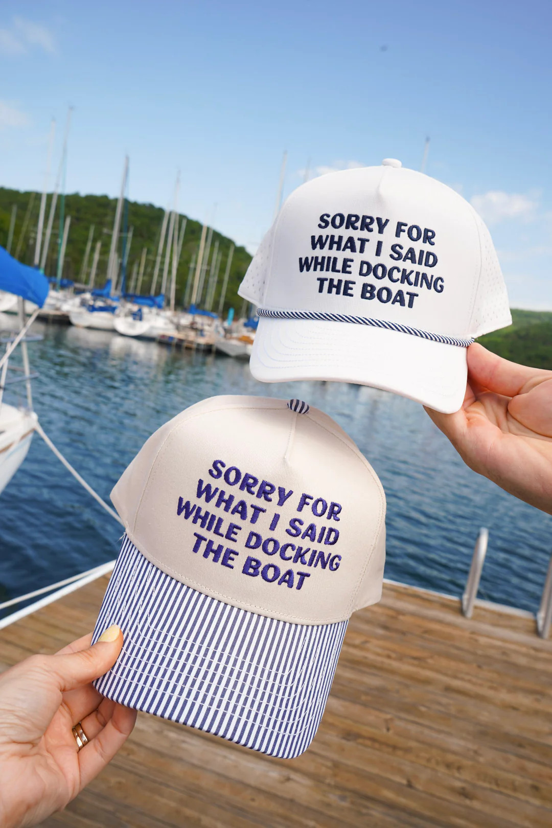 Sorry for What I Said Docking the Boat Hat | KenzKustomz