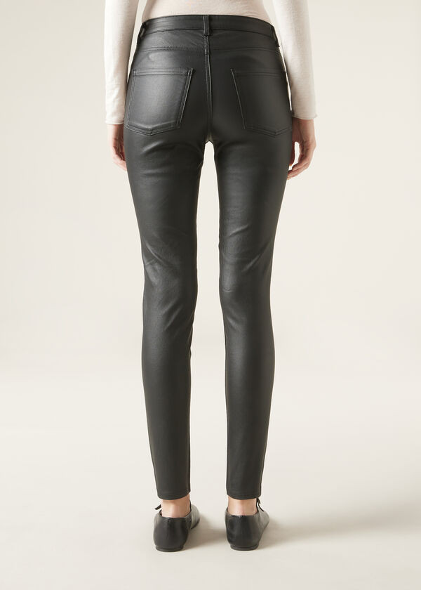 Faux Leather Skinny Leggings | Calzedonia US