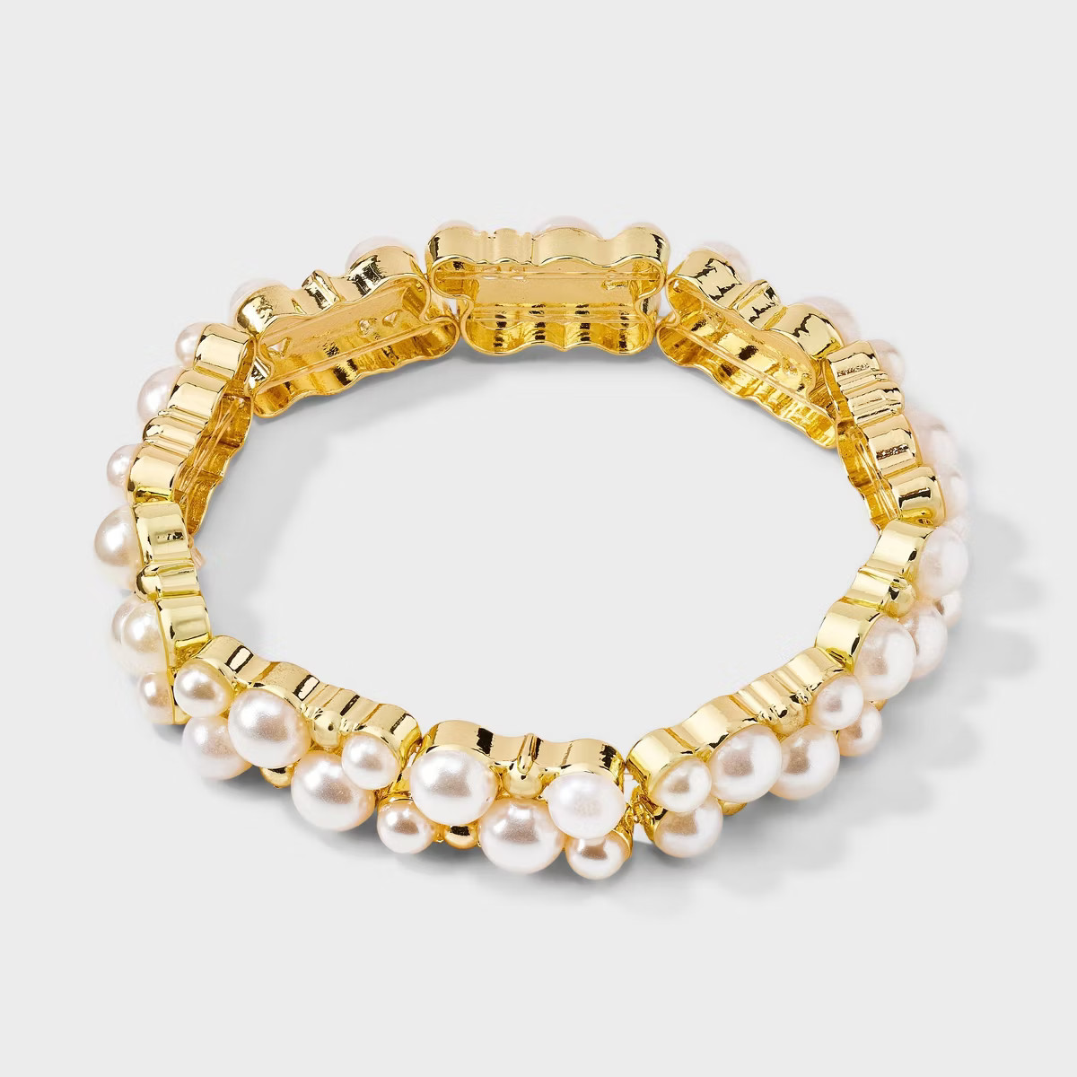 SUGARFIX by BaubleBar Clustered Pearl Bracelet - Gold | Target