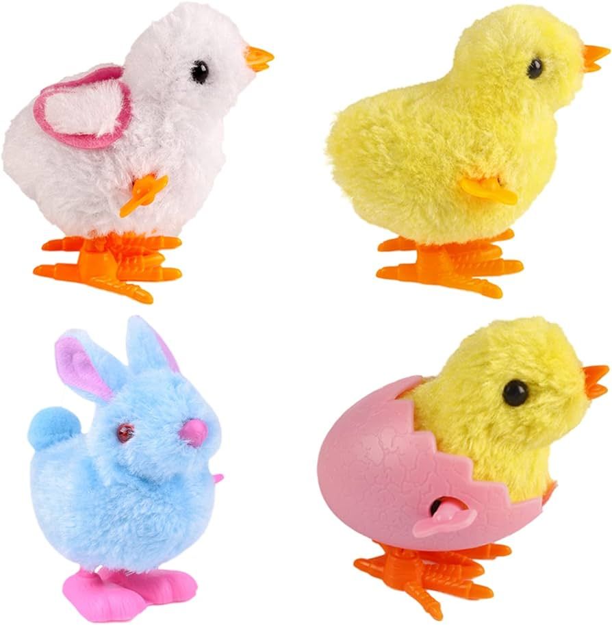 Bunny and Jumping Chick Wind Up Toys Novelty Chicken Hopping Windup Toy for Kids Toddlers Adult E... | Amazon (US)