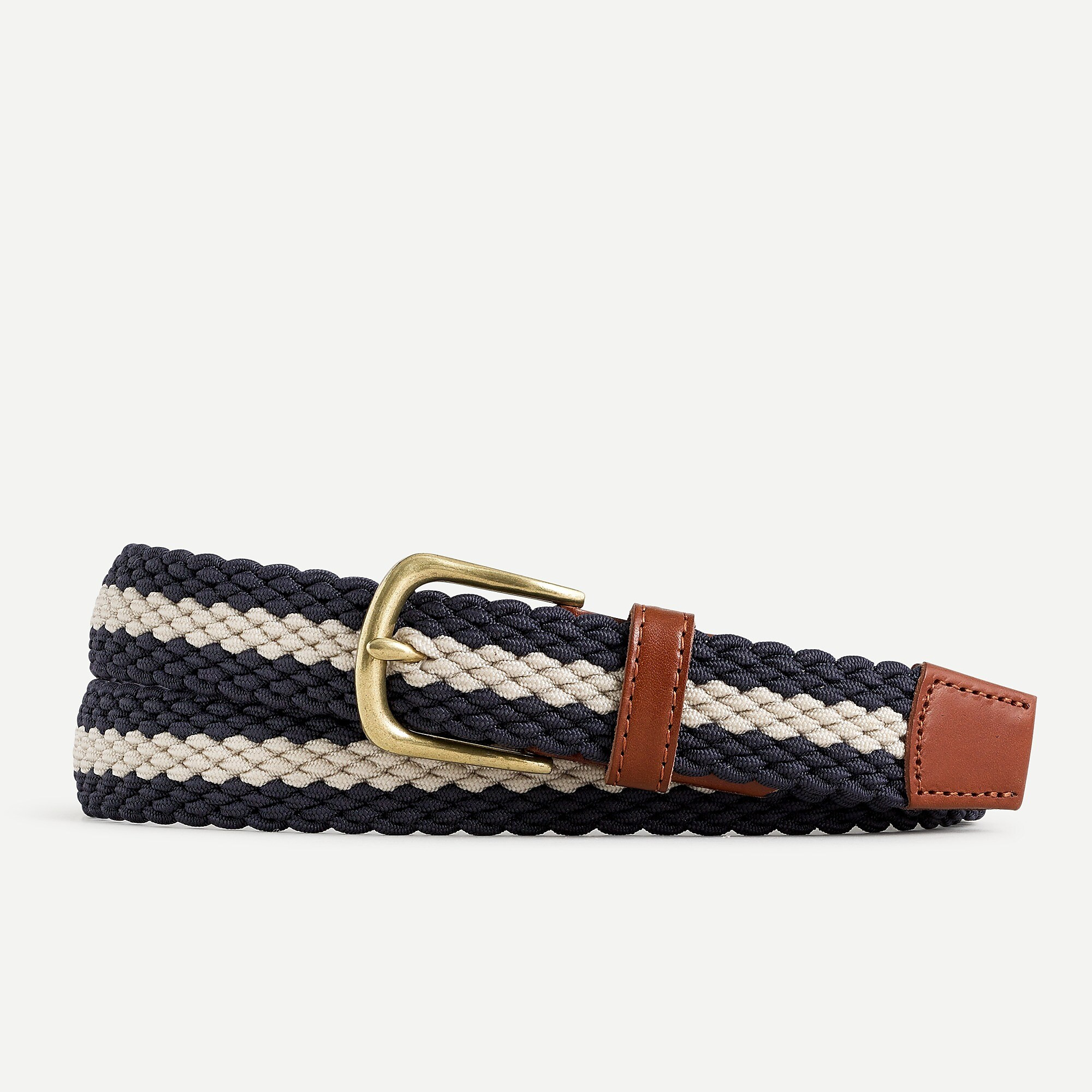 Striped elastic webbing belt | J. Crew US