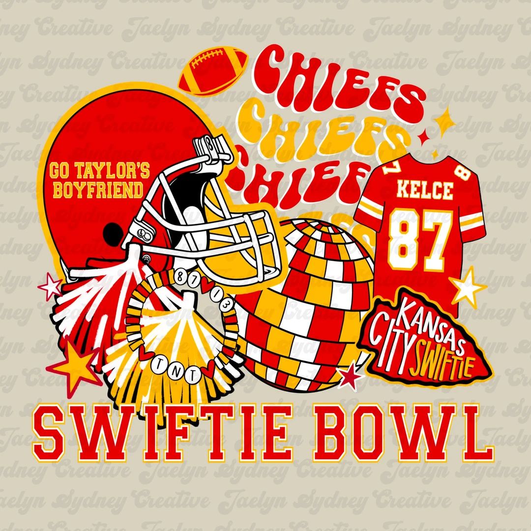 Super Bowl Swiftie PNG Chiefs Travis Kelce Taylor Swift - Etsy | Etsy (US)