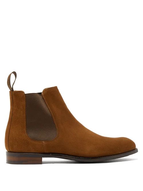 Cheaney - Godfrey D Suede Chelsea Boots - Mens - Brown | Matches (US)
