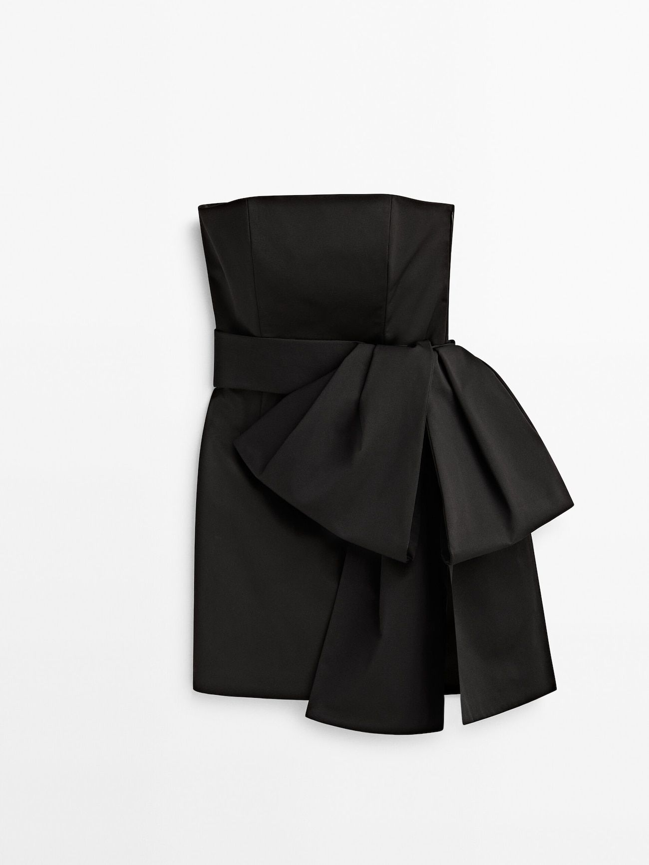 Short dress with tie detail - Studio | Massimo Dutti (US)