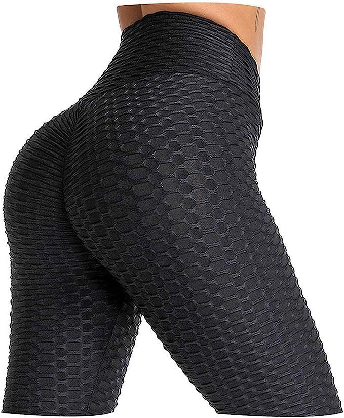 AIMILIA Butt Lifting Anti Cellulite Sexy Leggings for Women High Waisted Yoga Pants Workout Tummy... | Amazon (US)