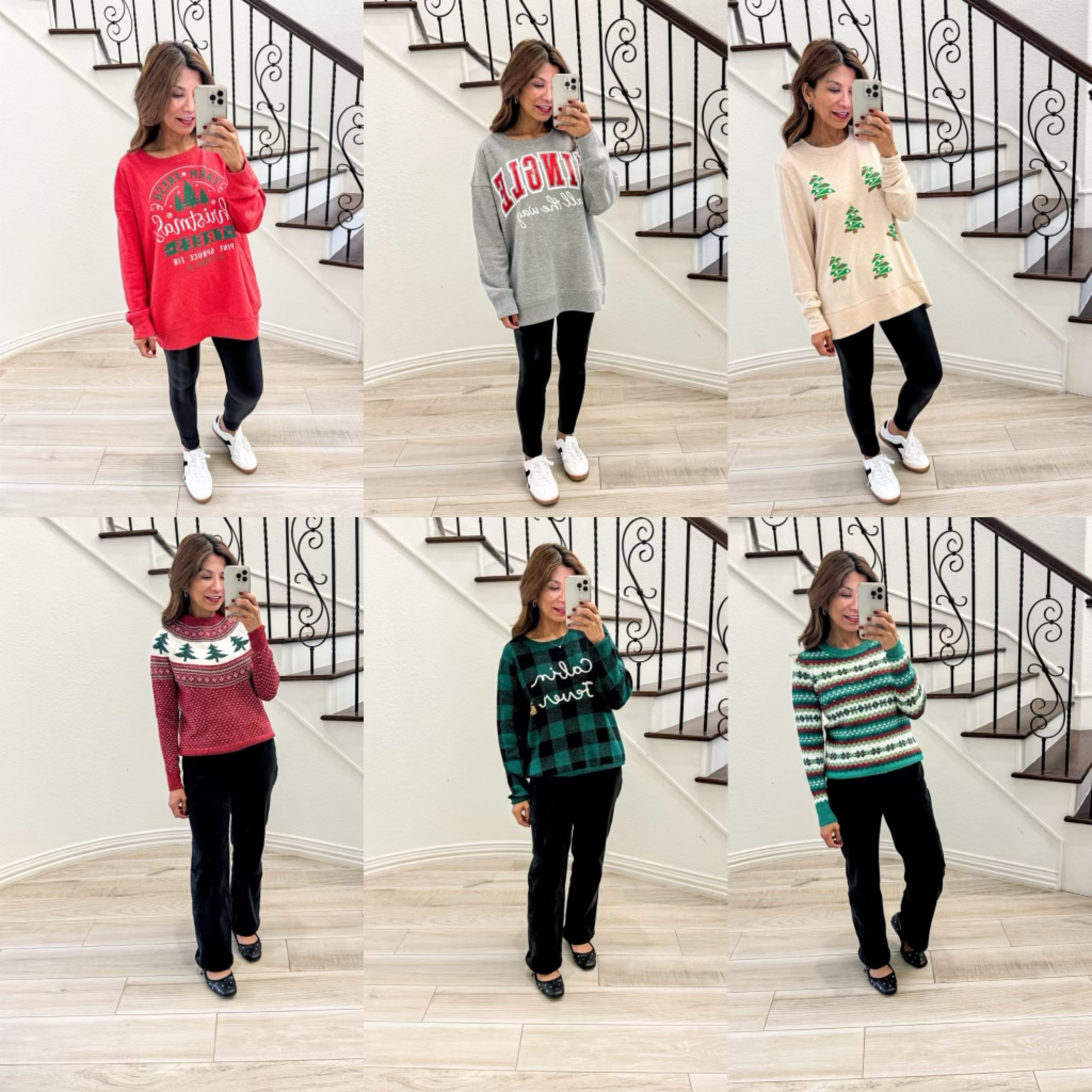 Walmart Black  Friday/ Cyber Monday Event is November 25-Dec 2!
I sized up to Large in sweatshirt 1 & 2; medium
In sweatshirt 3.
Red sweater in XS, I’d prefer size small.
Green Sweater that says Cabin Fever in size small.
6th sweater(green and white) in XS, I’d prefer size small.
Sneakers tts.

Walmart+ members have early access.
Join Walmart+ for 50% off.
#Walmartpartner
#WalmartDeals
@Walmart


#LTKCyberWeek #LTKSaleAlert #LTKHoliday