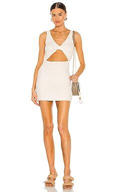 Lovers + Friends Chels Mini Dress in Ivory from Revolve.com | Revolve Clothing (Global)