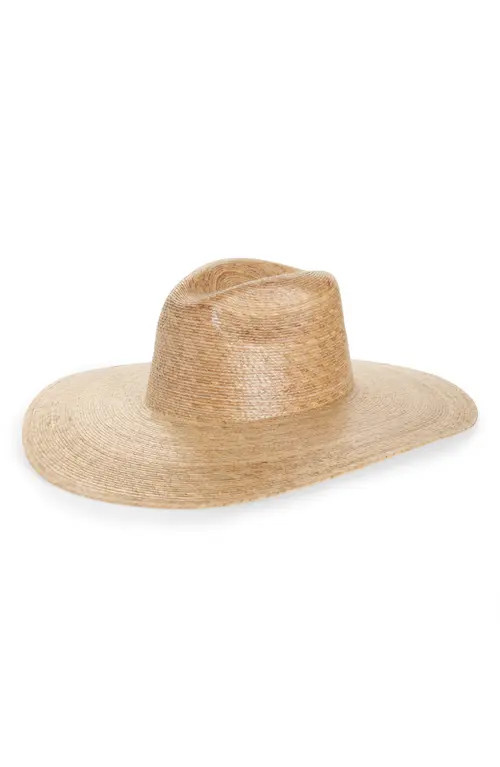 Lack of Color Palma Wide Straw Fedora in Natural at Nordstrom, Size Large | Nordstrom