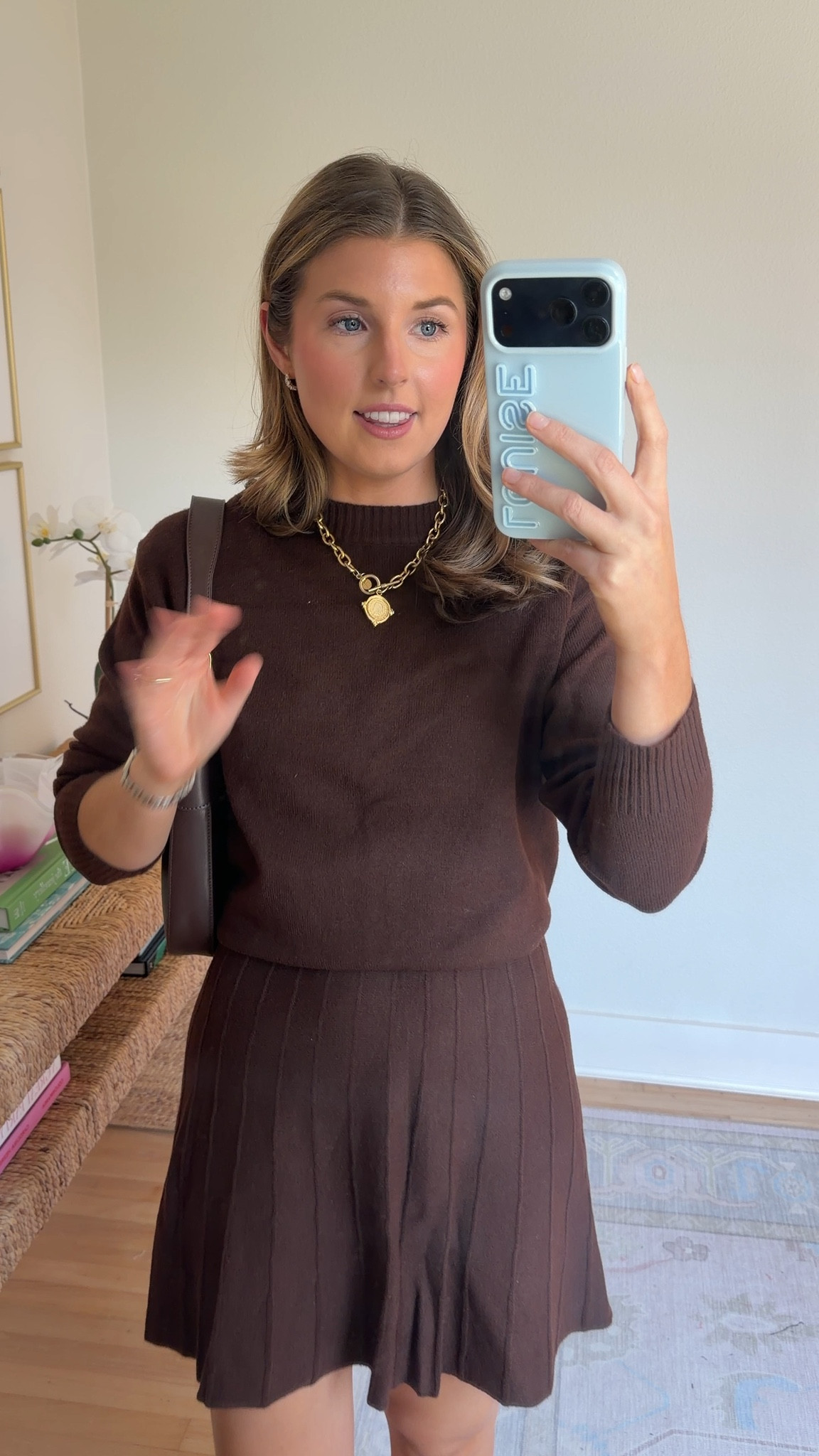Cute matching knit set for fall! Wearing a S