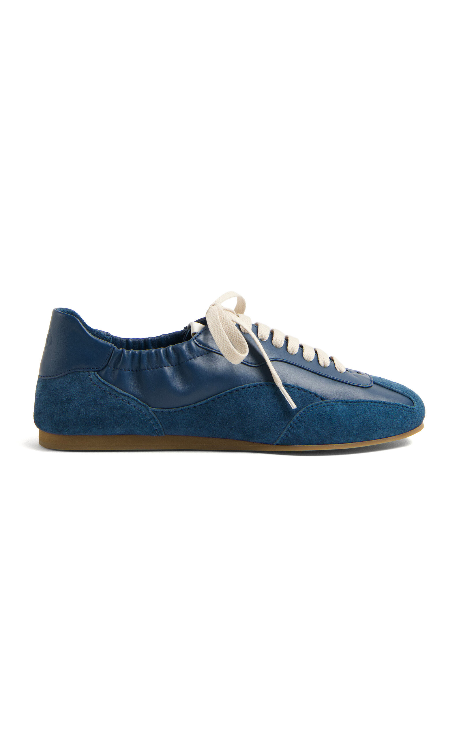 Georgie Elasticized Leather Sneakers | Moda Operandi (Global)