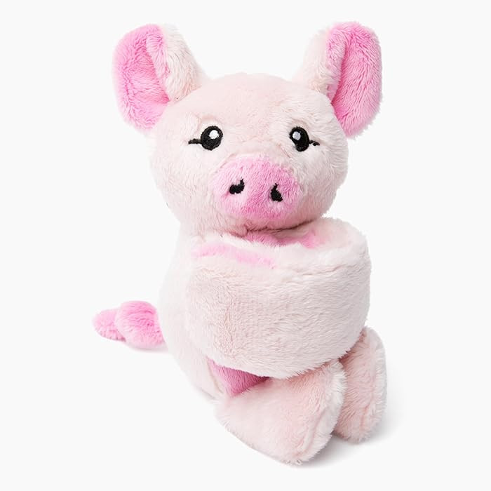 HUGIMALS Hug Babies Harper The Pig Cute Mini Plush Stuffed Animal Bracelet for Kids | Soft & Cudd... | Amazon (US)