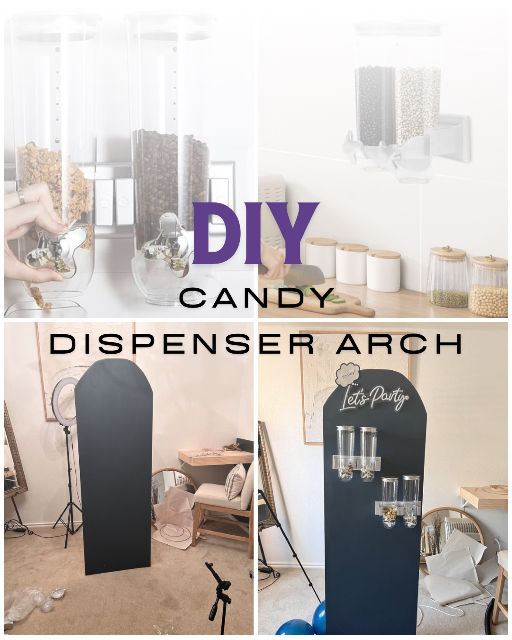 First time making a backdrop for my daughter’s Sweet 16 and the candy dispensers were a hit! #ditry #letstrythis #diy

#LTKU #LTKParties