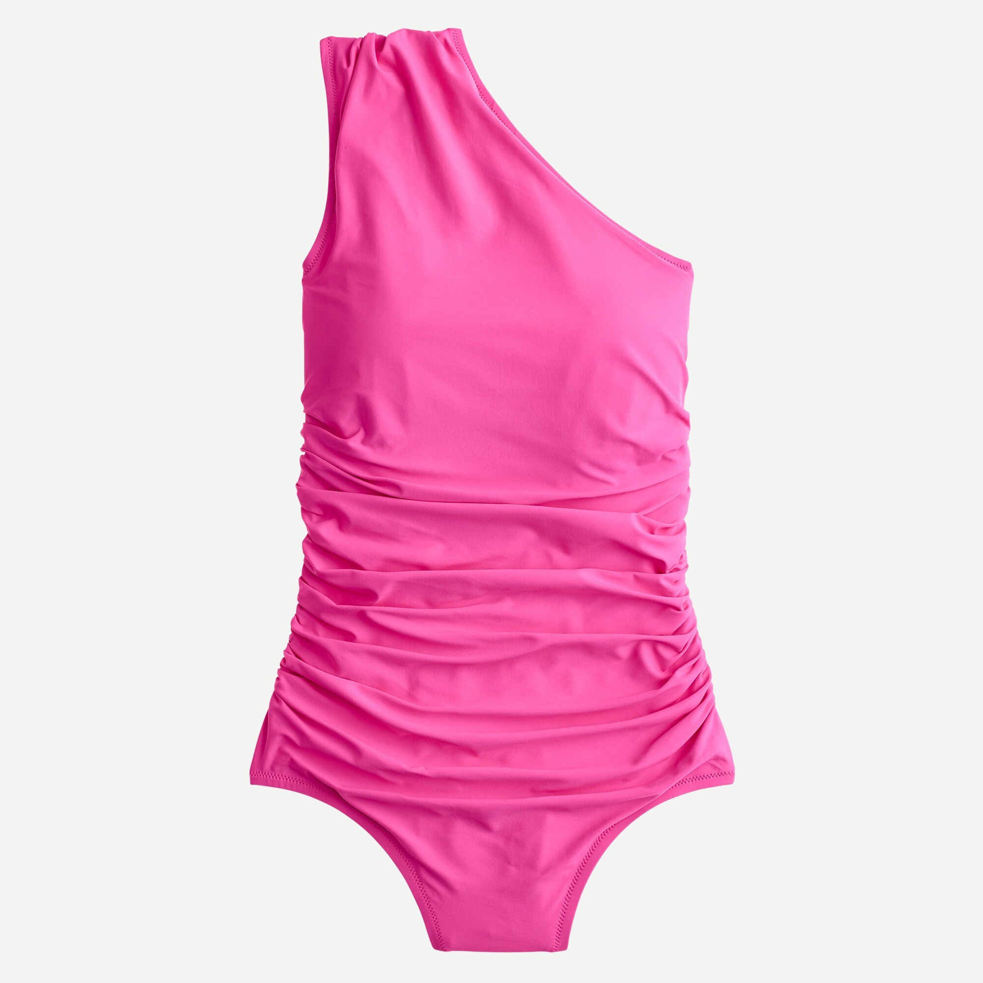 Ruched one-shoulder one-piece | J. Crew US