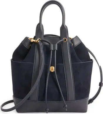 Goody Suede & Leather Bucket Bag | Nordstrom