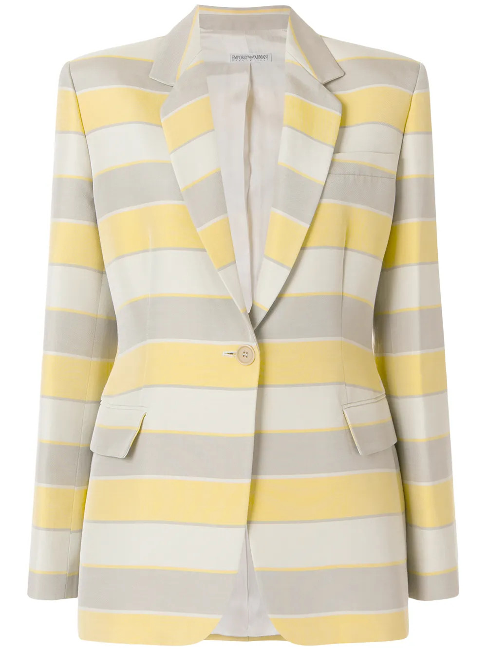 Giorgio Armani Vintage striped classic blazer - Multicolour | FarFetch US