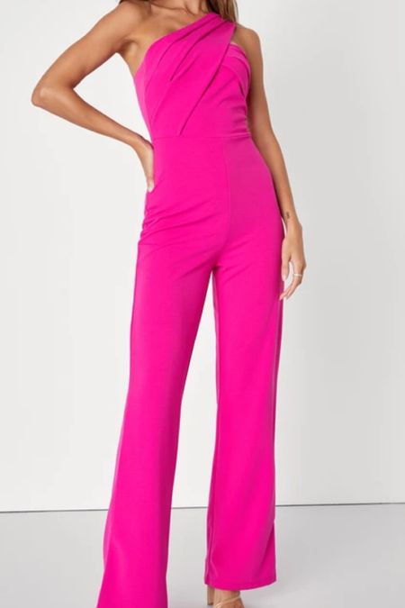 Hot pink jumpsuit 

#LTKFind #LTKSale #LTKSeasonal