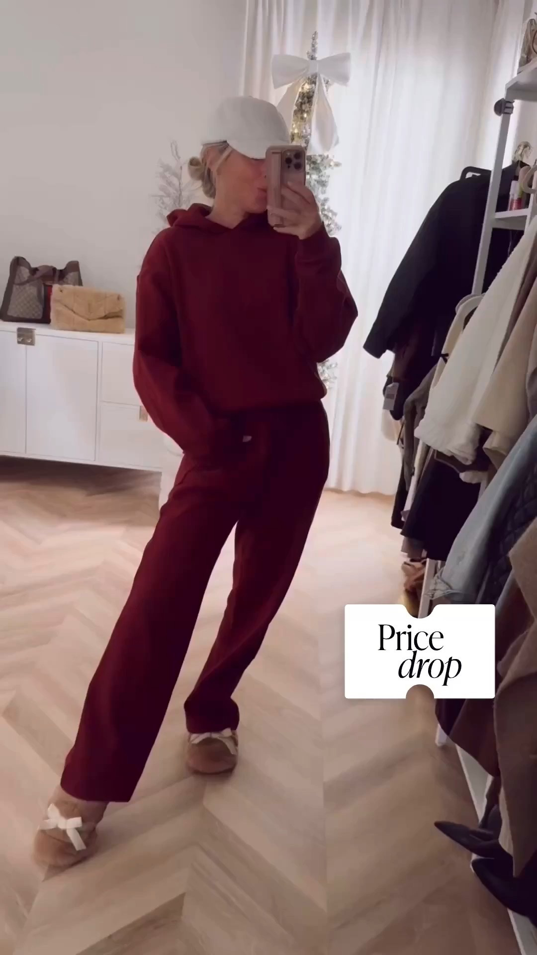 I love this brand! More colors- I took mediums! I like it roomy. 

Lounge set. Red. Burgundy. Matching set. Nordstrom finds  

#LTKHoliday #LTKSeasonal