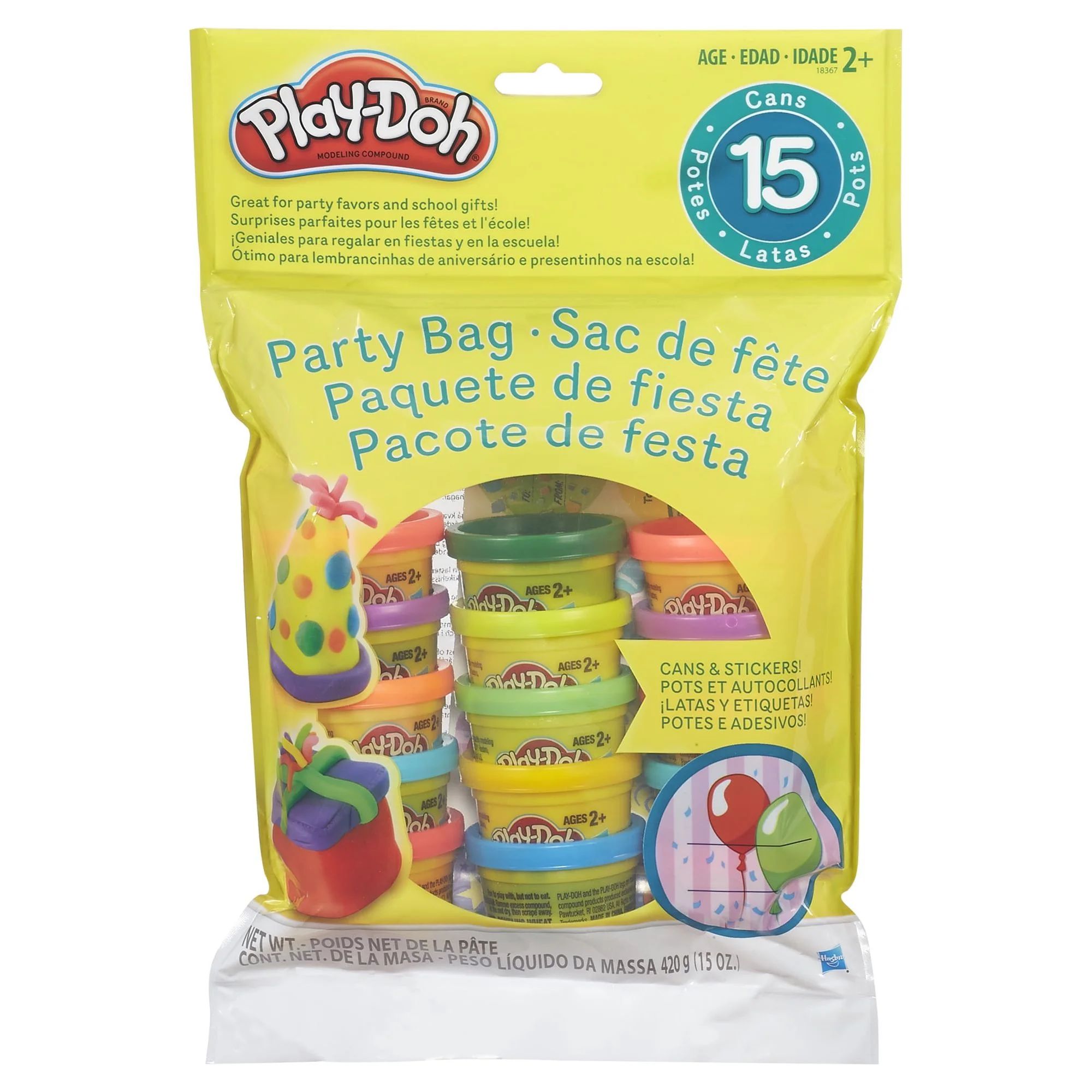 Play-Doh Party Bag Includes 15 Colorful Cans, 1 Oz, Perfect Party Favors | Walmart (US)