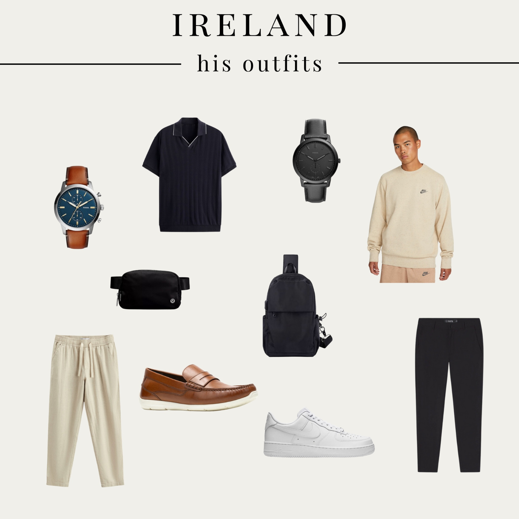 his OOTDs for Ireland #travel #ireland #europe  

#LTKtravel #LTKeurope #LTKmens