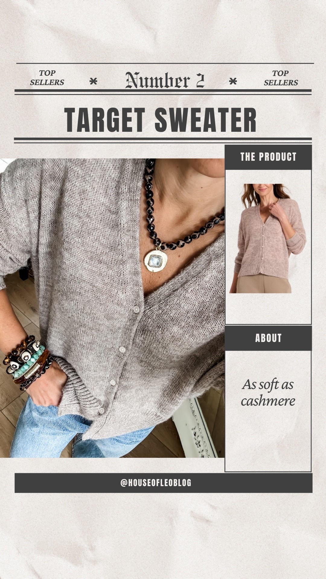 Small cardigan. Jewelry code HOUSEOFLEO20

#LTKOver40