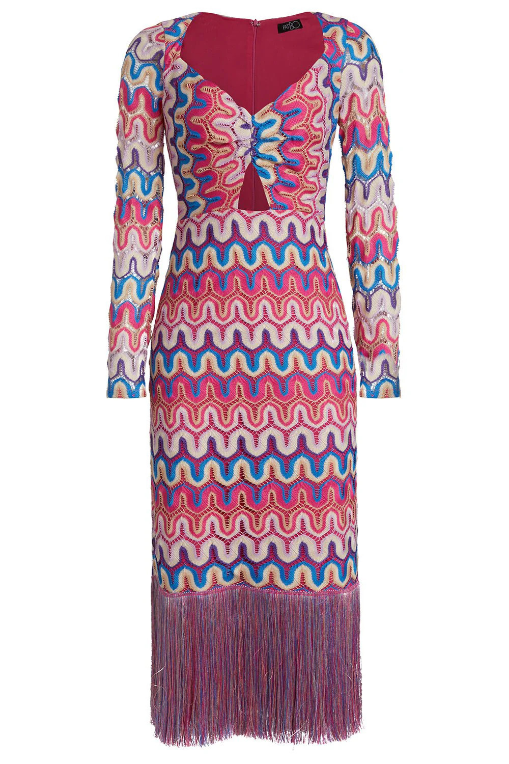 Cut-Out Fringe Midi Dress | Marissa Collections