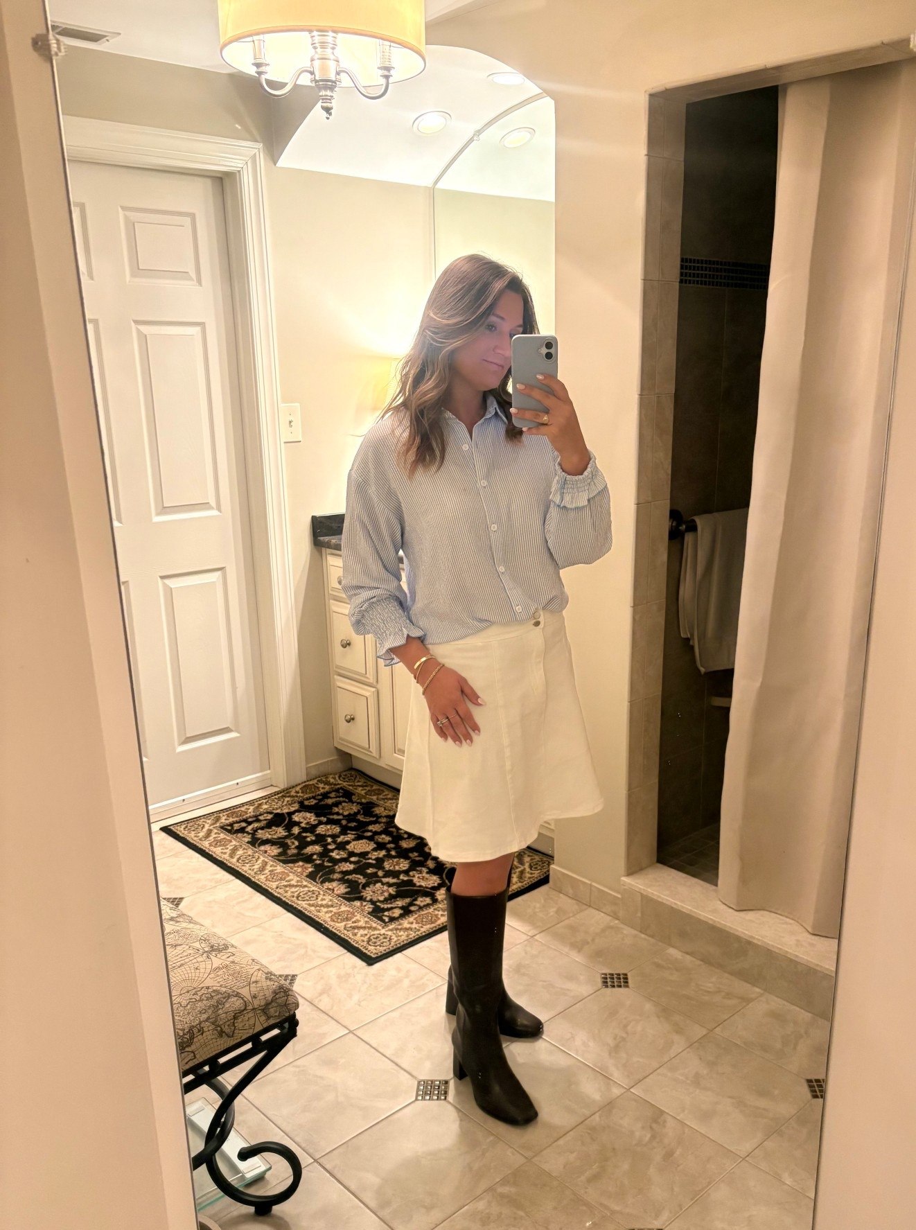 Holiday Fit🤍

Holiday, Knee high boots, blue, classy 

#LTKmomlife #LTKHoliday #LTKFindsUnder100