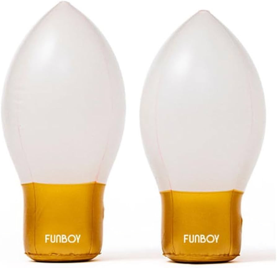 FUNBOY Inflatable Holiday Christmas Bulb LED Light Up Decor, Indoor/Outdoor, 2 Pack | Amazon (US)