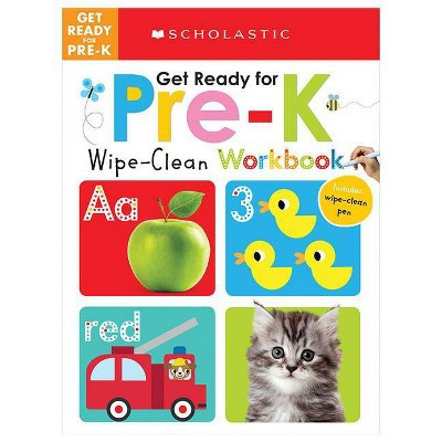 Get Ready for PreK WipeClean Workbooks - by Scholastic (Paperback) | Target