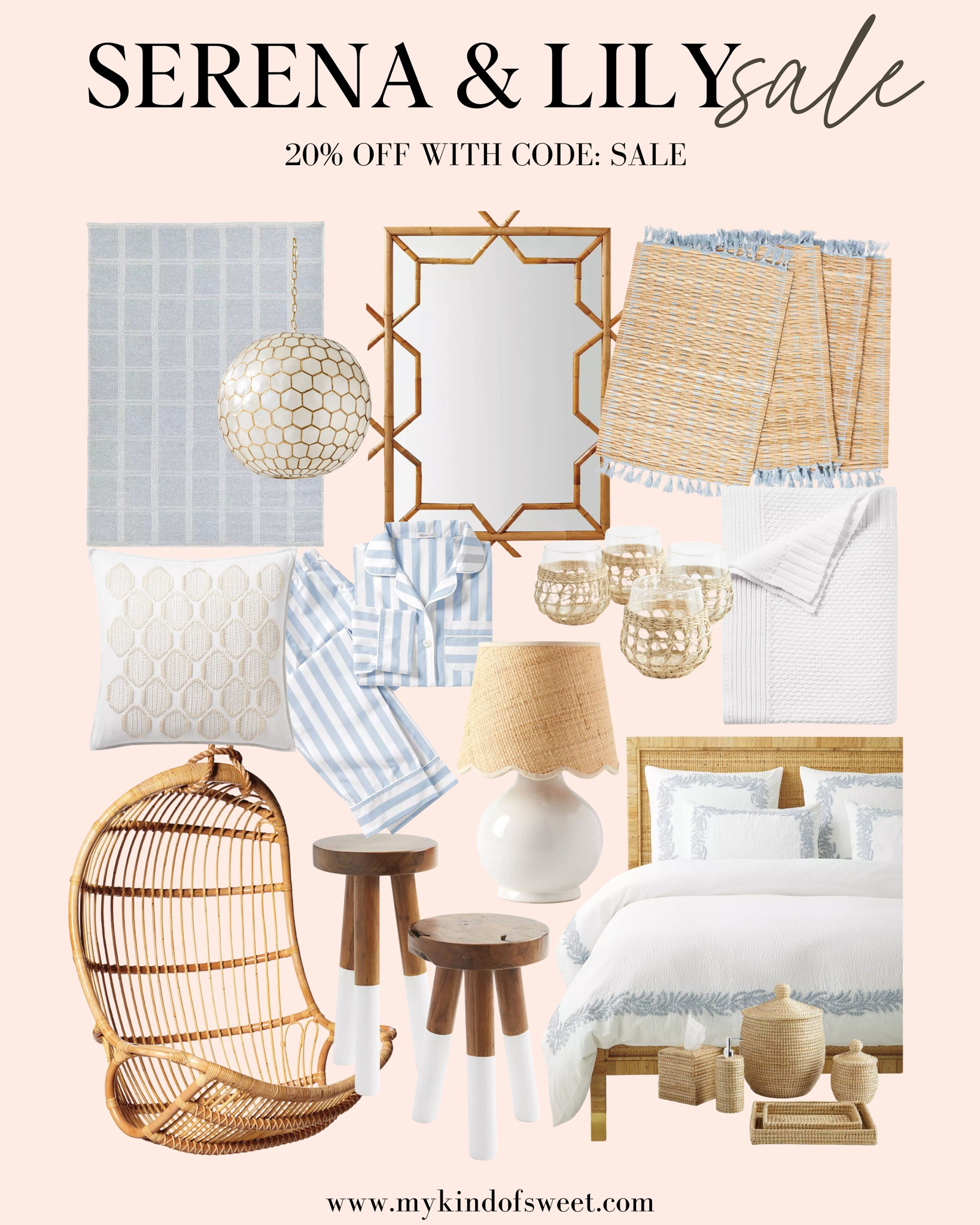 Serena & Lily 20% off sale with code: SALE
So many great spring and summer finds to refresh your bathroom, bedroom, kitchen, or even your outdoor space! 

#LTKsalealert #LTKSeasonal #LTKhome