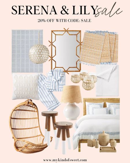 Serena & Lily 20% off sale with code: SALE
So many great spring and summer finds to refresh your bathroom, bedroom, kitchen, or even your outdoor space! 

#LTKsalealert #LTKSeasonal #LTKhome
