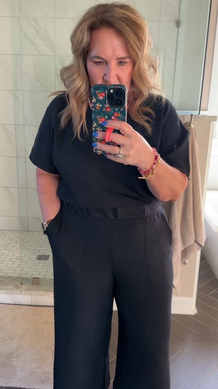 Wearing size XL petite. I’m 5’3”. 

Air essentials is like nothing else. Easy button in the back and just pulls down for potty. 🤦‍♀️

10% off and free shipping code NANETTEXSPANXX

#LTKMidsize #LTKOver40 #LTKVideo