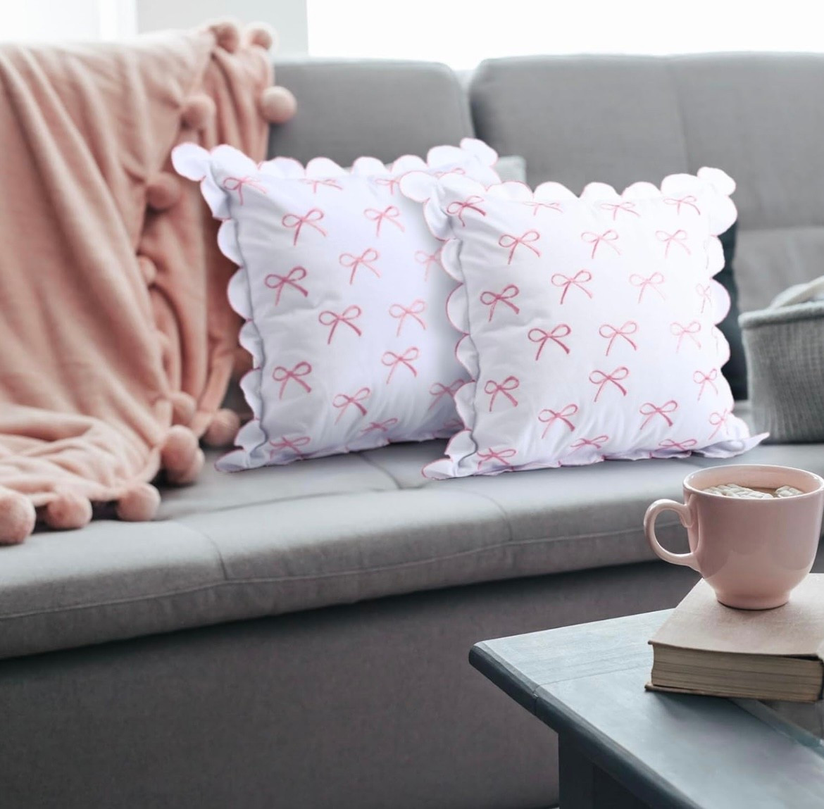 Amazon Finds…

Cute Pink Scallop Edge Bow Pillow Covers. 

Great Find if you need just a cover to refresh a pillow and your home decor!

#LTKSaleAlert #LTKHome #LTKFindsUnder50