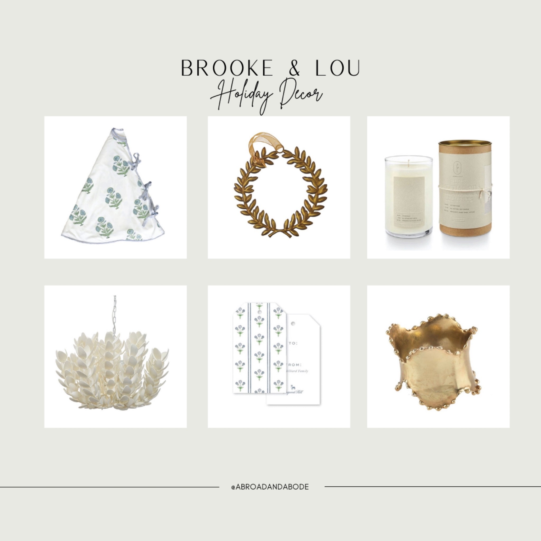 Create a charming Christmas home with this unique holiday decor from Brooke & Lou!

Christmas, Christmas decor, holiday decor, holiday, tree skirt, lighting, gift tags, gift wrap, ornament, candle, serving ware

#LTKHoliday #LTKunder50 #LTKhome