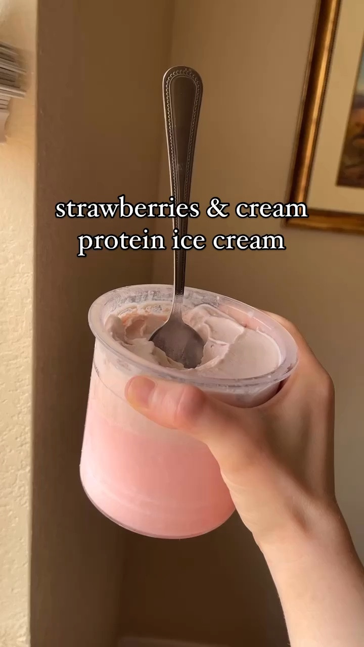 i found a clean and delicious strawberries and cream protein powder that makes for an amazing protein ice cream in the ninja creami. 

i mix milk and protein powder, blend it up, freeze, and then blend in the ninja creami the next day. 

this could make a good christmas gift!



#LTKFitness #LTKVideo #LTKGiftGuide