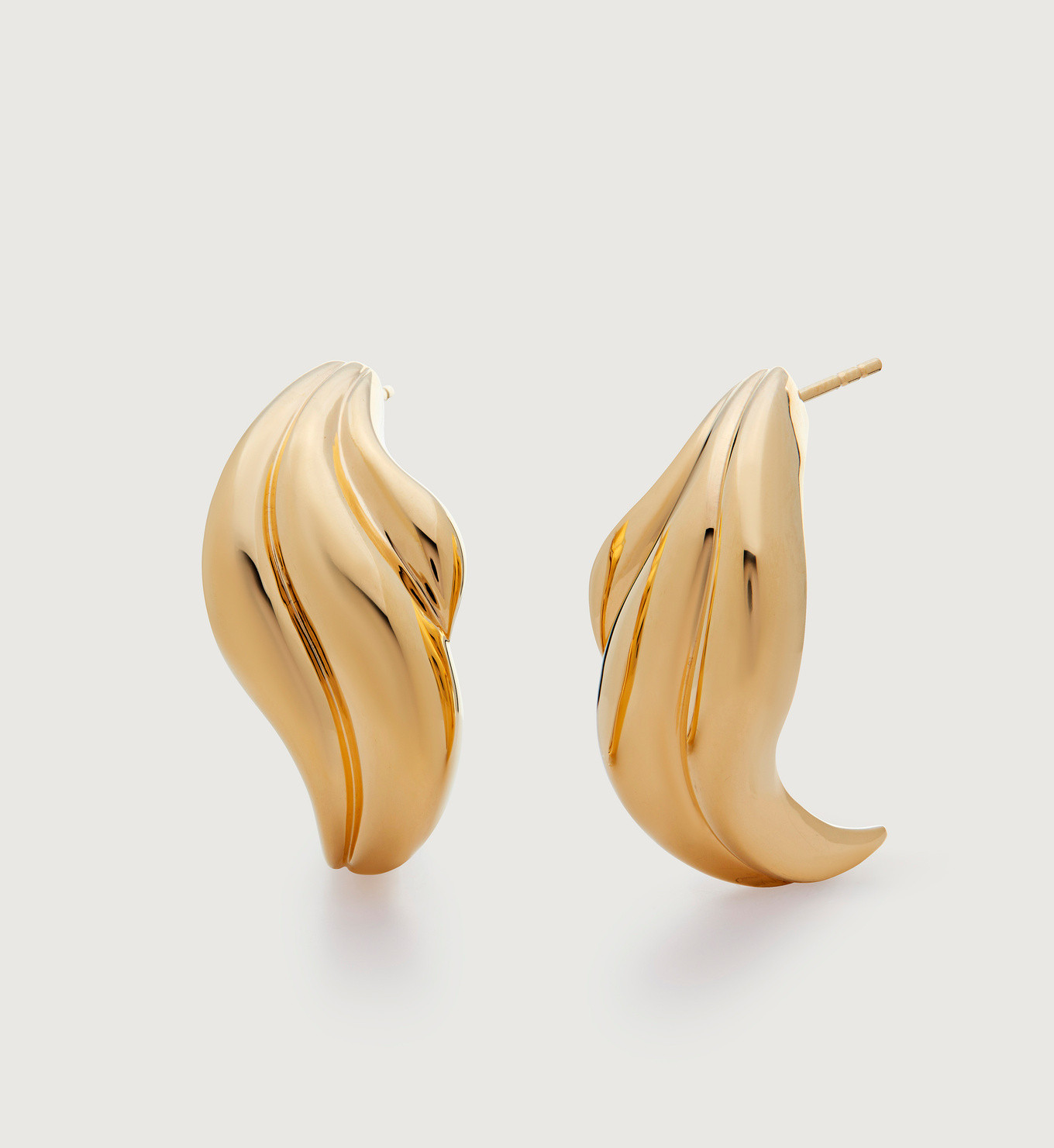 Swirl Bold Stud Earrings | Monica Vinader (Global)