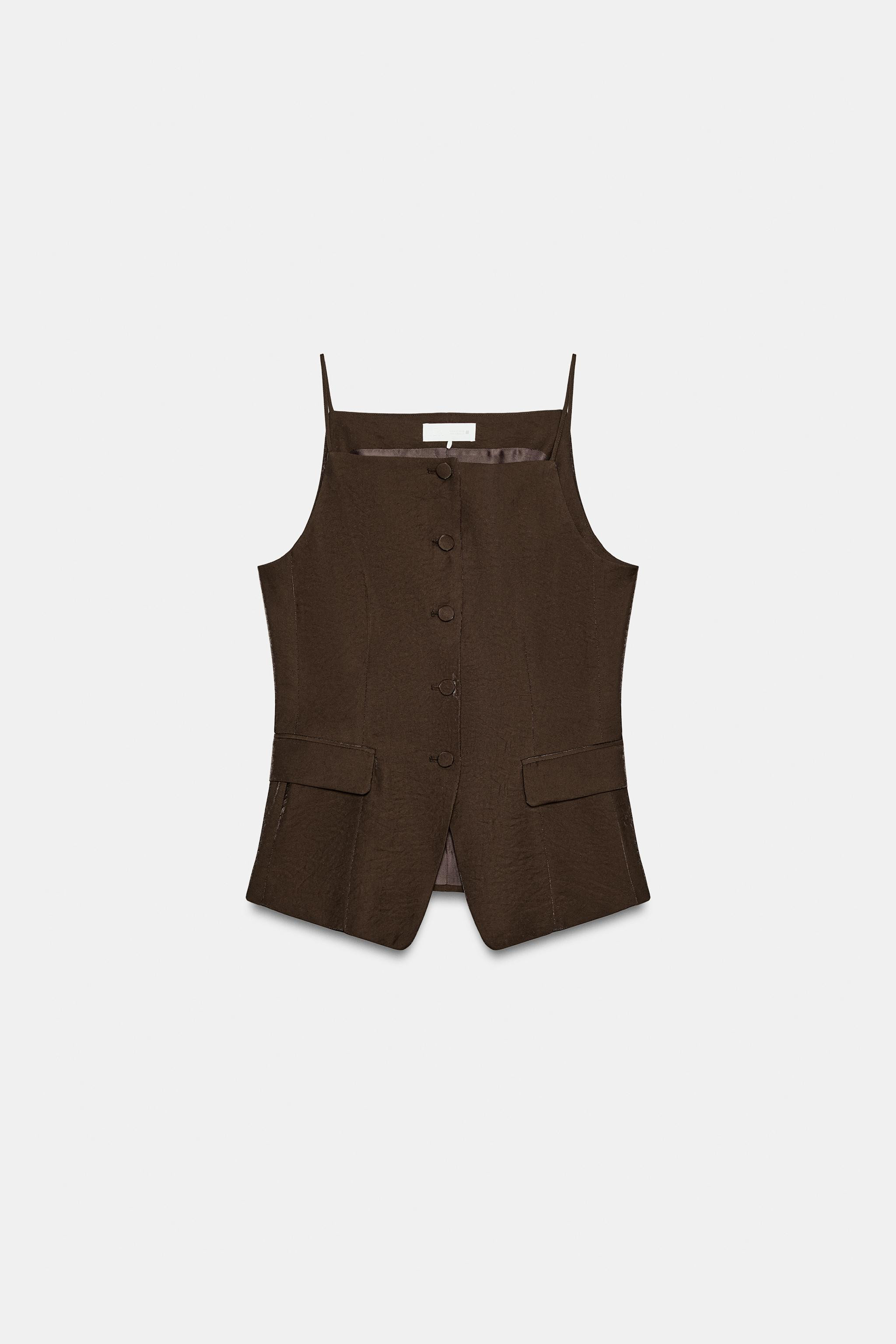 SHINY-EFFECT GILET | Zara UK