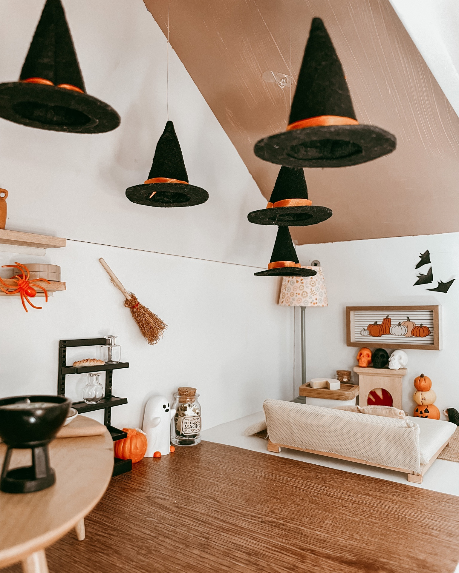 Miniature Dollhouse  decorated for Halloween. Halloween ideas for your dollhouse or real house who am I to judge  

#LTKHalloween #LTKSeasonal #LTKkids