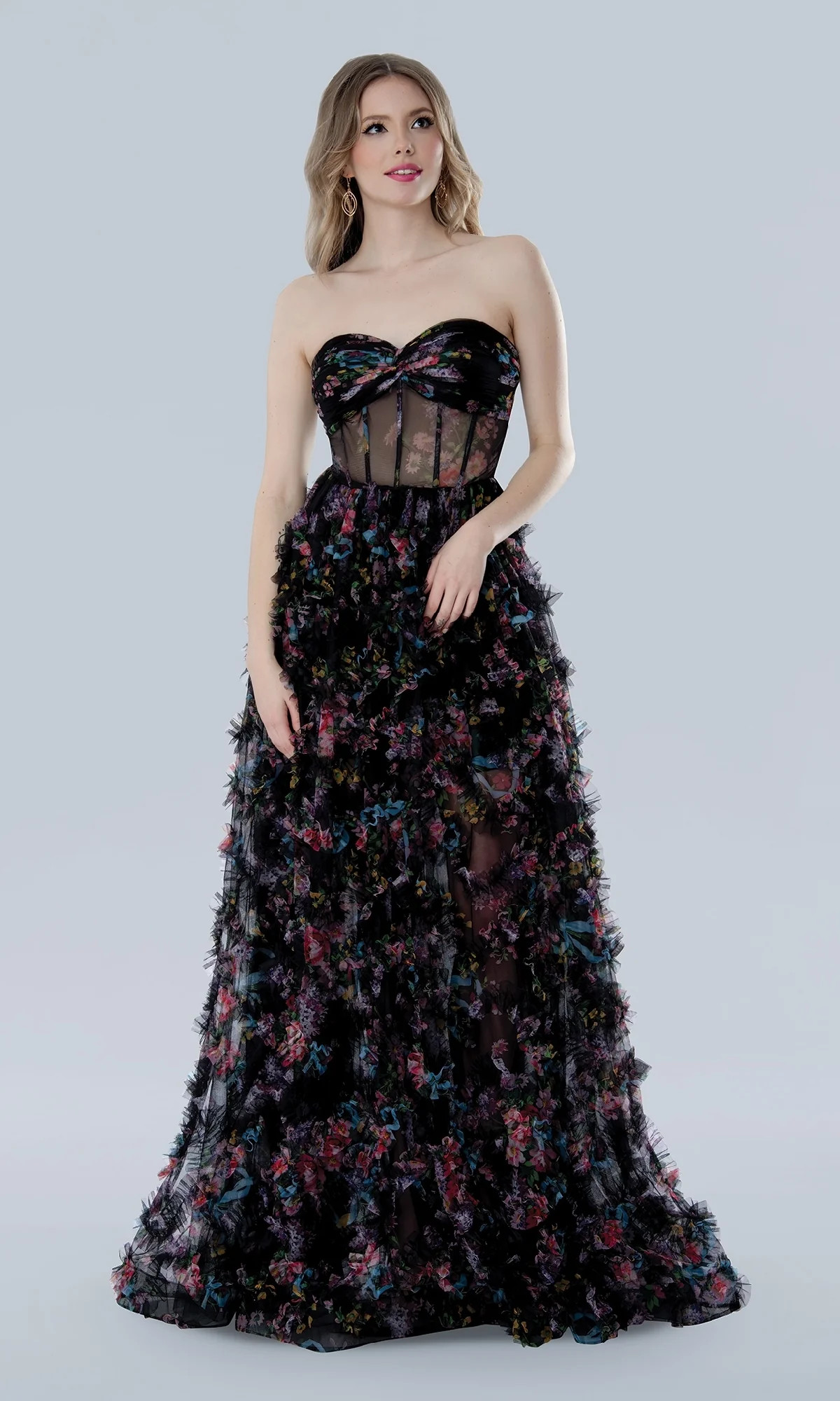 Strapless Prom Ball Gown: Stella Couture 25117 | Prom Girl